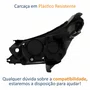 Farol Fiat Argo Cronos 2016 Até 2024 Máscara Negra Sem Led Lado Direito Passageiro
