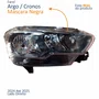Farol Fiat Argo Cronos 2024 2025 Máscara Negra DRL Com Led Lado Direito Passageiro