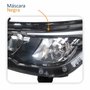 Farol Principal Fiat Argo Cronos 2024 2025 Máscara Negra Com Drl Lado Esquerdo Motorista