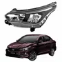 Farol Fiat Cronos 2016 Até 2024 Máscara Negra Sem Led Lado Esquerdo Motorista