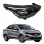 Farol Fiat Cronos 2024 Até 2025 Máscara Negra Sem Led Lado Direito Passageiro