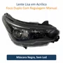 Farol Fiat Cronos 2024 Até 2025 Máscara Negra Sem Led Lado Direito Passageiro