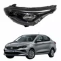Farol Fiat Cronos 2024 Até 2025 Máscara Negra Sem Led Lado Esquerdo Motorista