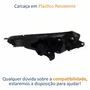Farol Fiat Cronos 2024 Até 2025 Máscara Negra Sem Led Lado Esquerdo Motorista