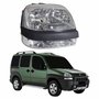 Farol Principal Fiat Doblo 2002 Até 2009 Máscara Cromada Lado Direito Passageiro