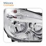 Farol Principal Fiat Doblo 2010 Até 2018 Máscara Cromada Lado Direito Passageiro