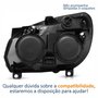 Farol Principal Fiat Doblo 2010 Até 2018 Máscara Cromada Lado Direito Passageiro