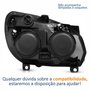 Farol Principal Fiat Doblo 2010 Até 2018 Máscara Cromada Lado Esquerdo Motorista