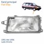 Farol Fiat Elba 1991 Até 1996 Lente De Vidro Lado Direito Passageiro
