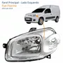 Farol Fiat Fiorino 2014 Até 2019 Original Máscara Cromada Lado Esquerdo Motorista