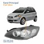 Farol Principal Fiat Idea 2011 Até 2016 Cinza Lado Esquerdo Motorista