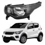Farol Principal Fiat Mobi 2017 Até 2024 Máscara Negra Lado Esquerdo Motorista