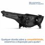 Farol Principal Fiat Mobi 2017 Até 2024 Máscara Negra Lado Esquerdo Motorista