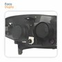 Farol Principal Fiat Palio 2012 2013 2014 2015 2016 Máscara Cromada Lado Esquerdo Motorista
