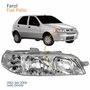 Farol Principal Fiat Palio 2001 2002 2003 2004 Carcaça Cinza Lado Direito Passageiro