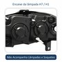 Farol Fiat Palio 2008 Até 2011 Original Arteb Foco Duplo Máscara Negra com Anel Cromado Lado Direito Passageiro