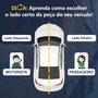 Farol Fiat Palio 2008 Até 2011 Siena 2008 Até 2012 Strada Weekend 2008 Até 2016 Original Arteb Foco Duplo Máscara Negra com Anel Preto Lado Direito Passageiro