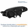 Farol Principal Fiat Palio 2012 2013 2014 2015 2016 Máscara Negra Lado Direito Passageiro