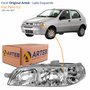 Farol Fiat Palio G2 2001 Até 2007 Original Arteb Foco Duplo Carcaça Cinza Lado Esquerdo Motorista