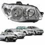 Farol Fiat Palio G3 2003 Até 2014 Siena Strada Weekend G3 2003 Até 2012 Original Arteb Máscara Cromada Com Aro Cromado Foco Duplo Lado Direito Passageiro