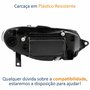 Farol Fiat Palio G3 2003 Até 2014 Siena Strada Weekend G3 2003 Até 2012 Original Arteb Máscara Cromada Com Aro Cromado Foco Duplo Lado Esquerdo Motorista