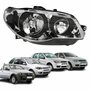 Farol Fiat Palio G3 2003 Até 2014 Siena Strada Weekend G3 2003 Até 2012 Original Arteb Máscara Cromada Com Aro Negro Foco Duplo Lado Direito Passageiro