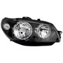 Farol Fiat Palio G3 2004 Até 2014 Siena Weekend G3 2004 Até 2007 Strada G3 2004 Até 2012 Mascara Negra Com Anel Cromado Lado Direito Passageiro
