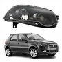 Farol Fiat Palio G4 2008 Até 2011 Foco Duplo Máscara Negra com Anel Preto Lado Direito Passageiro
