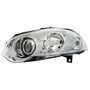 Farol Fiat Palio G4 2008 Até 2011 Siena G4 2008 Até 2012 Palio Weekend G4 2008 Até 2016 Strada G4 2008 Até 2016 Foco Duplo Máscara Cromada com Anel Cromado Lado Esquerdo Motorista