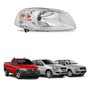 Farol Fiat Palio G4 2008 Até 2012 Siena G4 2010 Até 2012 Strada G4 2014 Até 2019 Mascara Cromada Lado Direito Passageiro