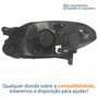 Farol Principal Fiat Palio 2012 2013 2014 2015 2016 Máscara Cromada Lado Direito Passageiro