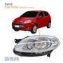 Farol Principal Fiat Palio 2012 2013 2014 2015 2016 Máscara Cromada Lado Esquerdo Motorista