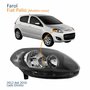 Farol Principal Fiat Palio 2012 2013 2014 2015 2016 Máscara Negra Lado Direito Passageiro
