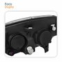 Farol Principal Fiat Palio 2012 2013 2014 2015 2016 Máscara Negra Lado Direito Passageiro