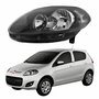 Farol Principal Fiat Palio 2012 2013 2014 2015 2016 Máscara Negra Lado Esquerdo Motorista