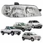 Farol Fiat Palio Siena G2 2001 Até 2007 Strada G2 2002 Até 2007 Weekend G2 2001 Até 2006 Original Arteb Foco Duplo Carcaça Preta Lado Direito Passageiro