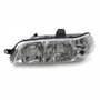 Farol Fiat Palio Siena Strada 2001 2002 2003 2004 Carcaça Preta Foco Duplo Máscara Cromada Lado Esquerdo Motorista