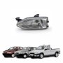 Farol Fiat Palio Siena Strada G1 1996 1997 1998 1999 2000 Foco Simples Máscara Cromada Lado Esquerdo Motorista