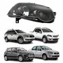 Farol Fiat Palio Siena Strada Weekend G4 2008 Até 2016 Foco Duplo Máscara Negra com Anel Preto Lado Direito Passageiro