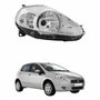Farol Fiat Punto 2008 2009 2010 2011 2012 Mascara Cromada Lado Direito Passageiro