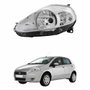 Farol Fiat Punto 2008 2009 2010 2011 2012 Mascara Cromada Lado Esquerdo Motorista