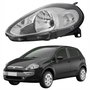 Farol Fiat Punto 2013 Até 2016 Máscara Cromada Lado Esquerdo Motorista