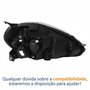Farol Fiat Punto 2013 Até 2016 Máscara Cromada Lado Esquerdo Motorista