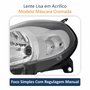 Farol Fiat Punto 2013 Até 2016 Máscara Cromada Lado Esquerdo Motorista