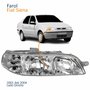 Farol Principal Fiat Siena 2001 2002 2003 2004 Carcaça Cinza Lado Direito Passageiro