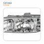 Farol Principal Fiat Siena 2001 2002 2003 2004 Carcaça Cinza Lado Esquerdo Motorista