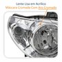 Farol Fiat Siena G3 2003 Até 2012 Original Arteb Máscara Cromada Com Aro Cromado Foco Duplo Lado Direito Passageiro