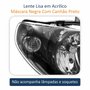 Farol Fiat Siena G3 2003 Até 2012 Original Arteb Máscara Negra Canhão Preto Foco Duplo Lado Direito Passageiro