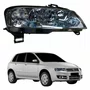 Farol Principal Fiat Stilo 2003 Até 2011 Elétrico Cromado Com Auxiliar Plug Quadrado Lado Direito Passageiro