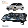 Farol Principal Fiat Stilo 2003 Até 2011 Elétrico Cromado Com Auxiliar Plug Quadrado Lado Esquerdo Motorista